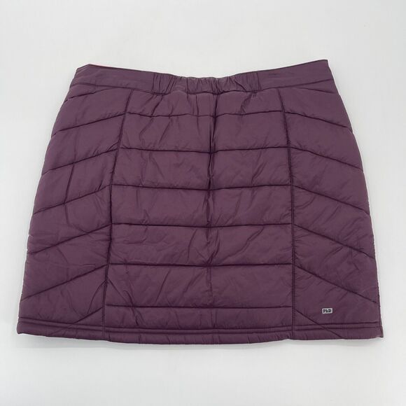 Smartwool PhD Smartloft Puffer Skirt Womens‎ Medium Aubergine Purple Pocket - Picture 6 of 8